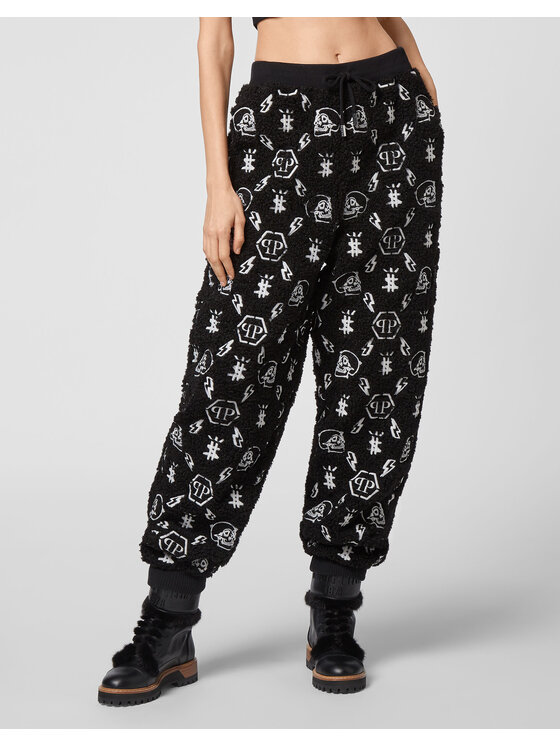 PHILIPP PLEIN PHILIPP PLEIN Spodnie dresowe 7977 Czarny Jogger Fit