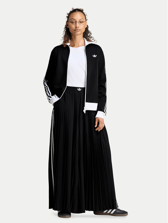 adidas adidas Долнище анцуг Plisse 3S Track Pants LG4079 Черен Relaxed Fit