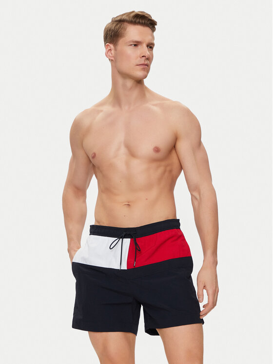 Tommy Hilfiger Tommy Hilfiger Pantaloni scurți pentru înot UM0UM03259 Bleumarin Regular Fit