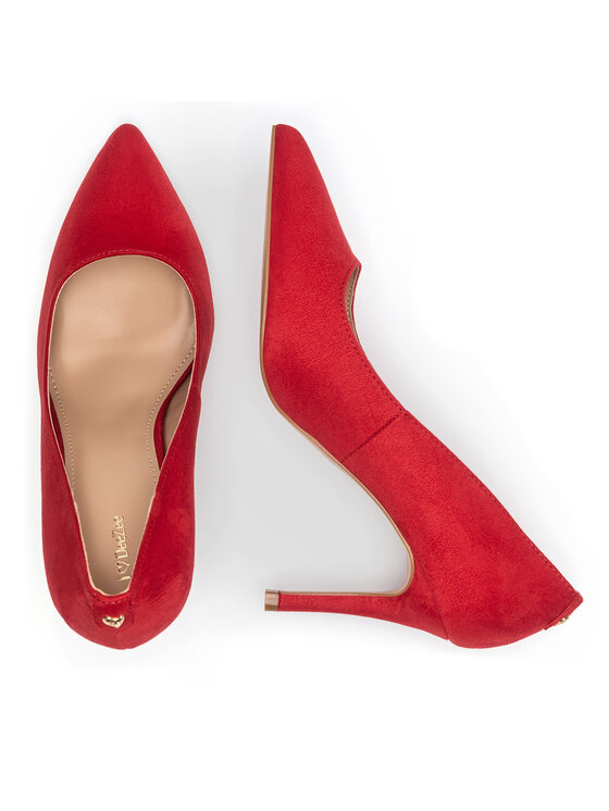 DeeZee DeeZee Pantofi cu toc subțire WYL3660-7 Roșu