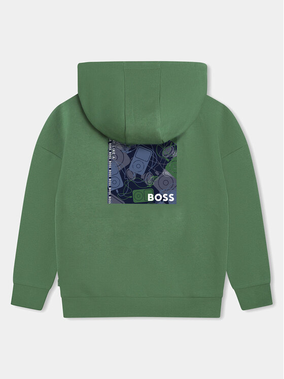 BOSS Boss Majica dugih rukava J50714 S Zelena Loose Fit