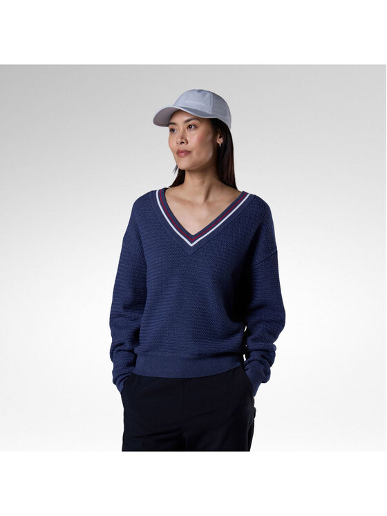 Rossignol Rossignol Sweter W Knitted V Neck Granatowy Regular Fit