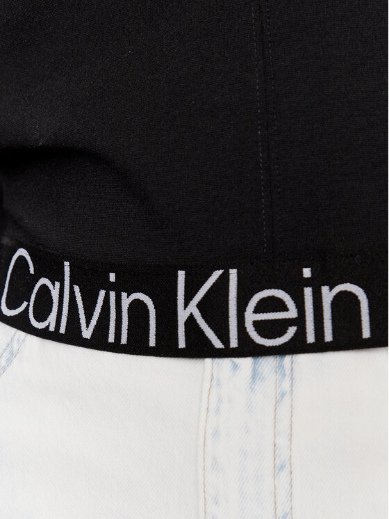 Calvin Klein Jeans Calvin Klein Jeans Majica dugih rukava J20J221413 Crna Regular Fit