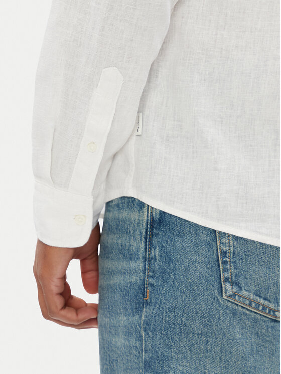 Pepe Jeans Pepe Jeans Πουκάμισο Arnau PM308844 Λευκό Regular Fit