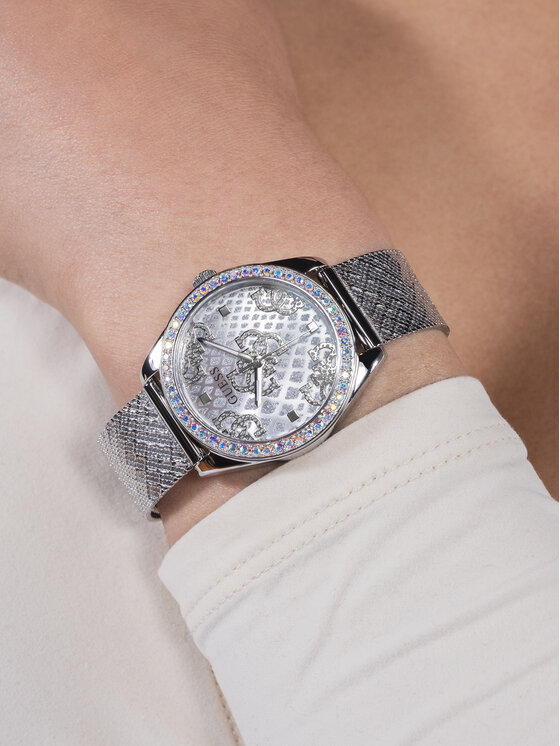 Guess Guess Zegarek GW0748L1 Srebrny