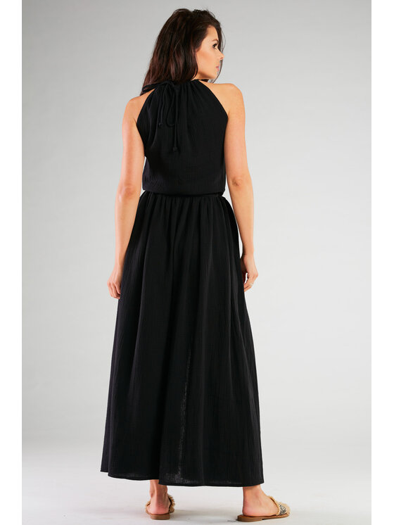 Infinite You Infinite You Sukienka letnia M263 Czarny Basic Fit