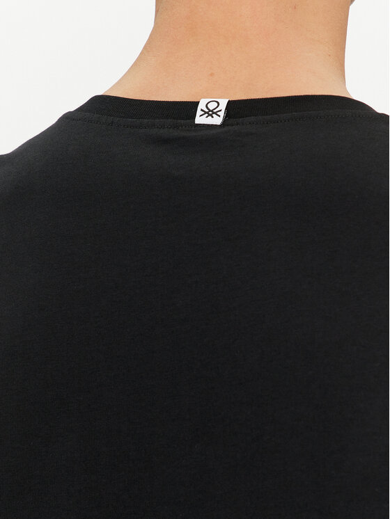United Colors Of Benetton United Colors Of Benetton Μπλούζα πιτζάμας 30964M019 Μαύρο Regular Fit