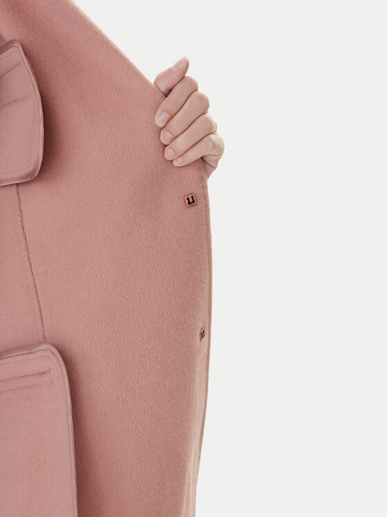 ViCOLO ViCOLO Cappotto di lana TF0005 Rosa Regular Fit