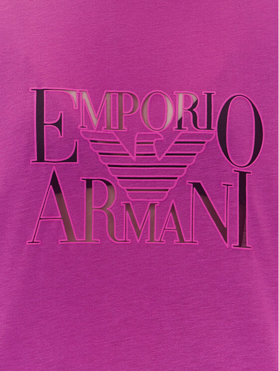 Emporio Armani Emporio Armani Póló EW000616 AF12187 UA227 Rózsaszín Loose Fit