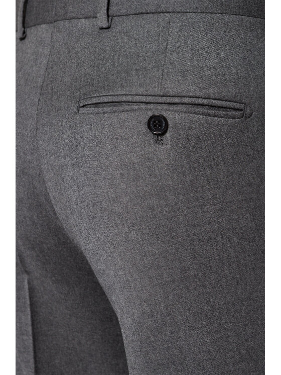 Lancerto Lancerto Spodnie materiałowe Ricardo SP099222000001 Szary Slim Fit