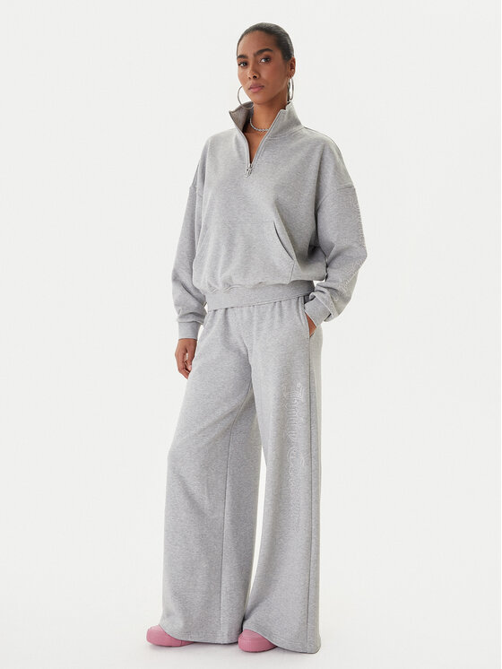 Juicy Couture Juicy Couture Majica dugih rukava Castella JCWAS225319 Siva Oversize