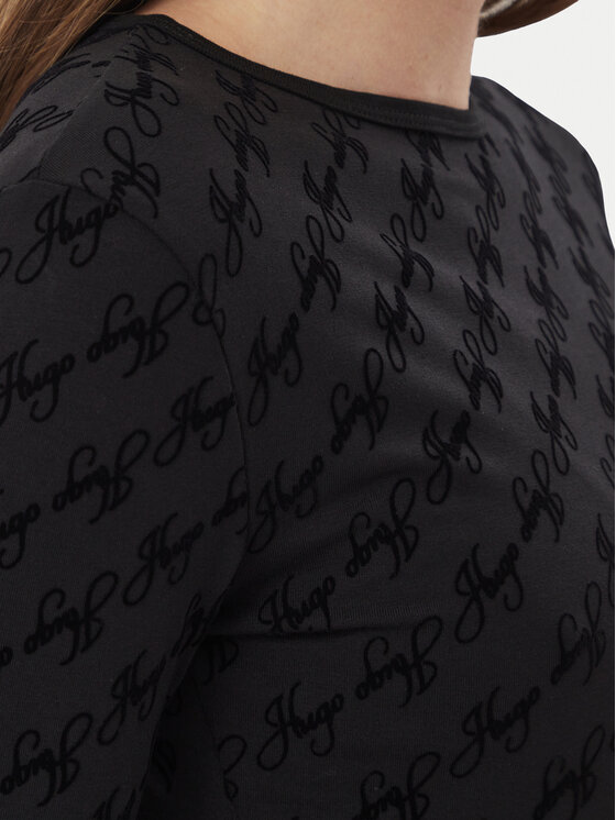 HUGO HUGO Body Flokky 50570394 Czarny Slim Fit