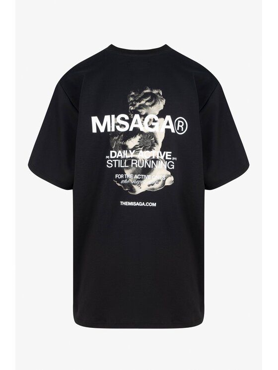 Misaga Misaga T-Shirt DASR T-SHIRT Czarny Oversize