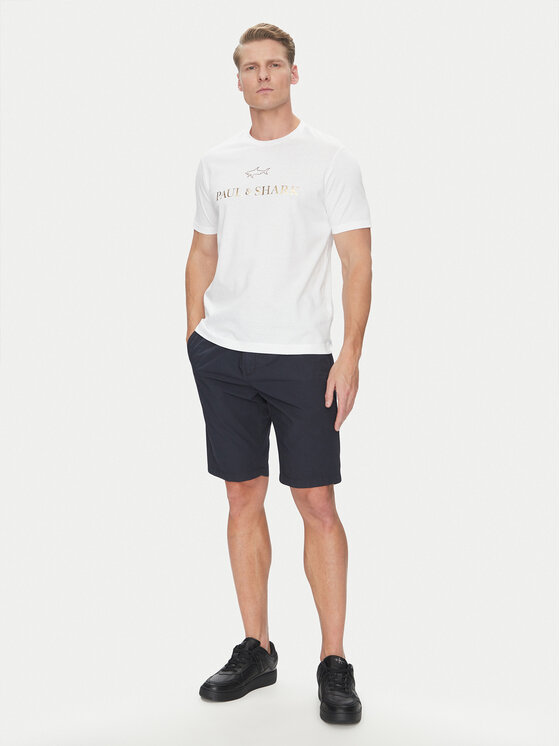 Paul&Shark Paul&Shark Marškinėliai C0P1239 Balta Regular Fit