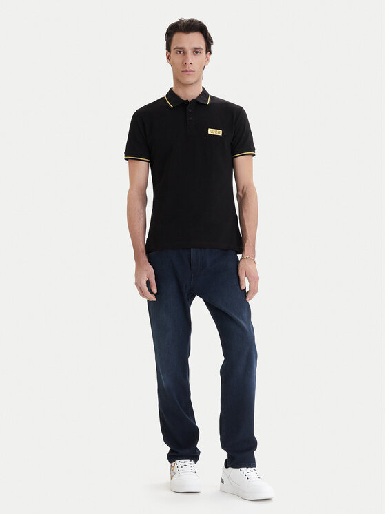 Versace Jeans Couture Versace Jeans Couture Polo 80GAGT05 CJ01T Czarny Regular Fit