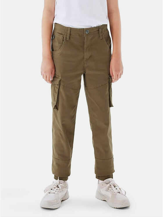 NAME IT NAME IT Παντελόνι υφασμάτινο Ryan 13151735 Καφέ Regular Fit