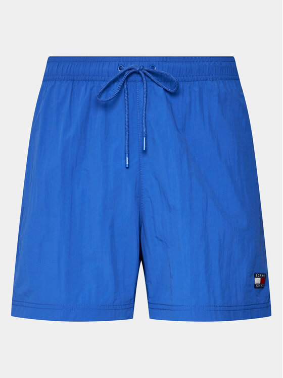 Tommy Hilfiger Tommy Hilfiger Kopalne hlače Crinkle UM0UM03147 Modra Regular Fit