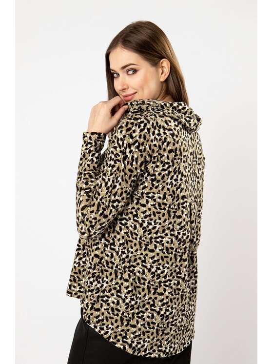 QUIOSQUE QUIOSQUE Blúzka BABY TAPIR BLOUSE Zelená Regular Fit
