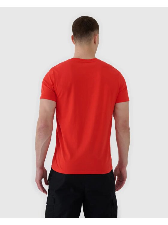 4F 4F T-shirt 4FWMM00TTSHM2257 Rosso Regular Fit