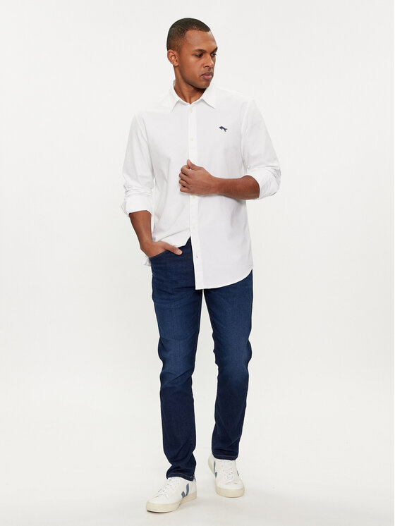 Wrangler Wrangler Koszula 112350485 Biały Regular Fit