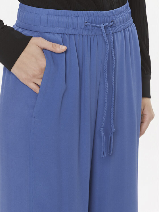 Marella Marella Auduma bikses Ribelle 2413131134 Zils Regular Fit