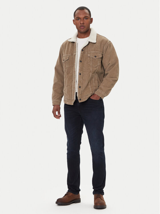 Mustang Mustang Teksad Vegas 1016796 Tumesinine Slim Fit