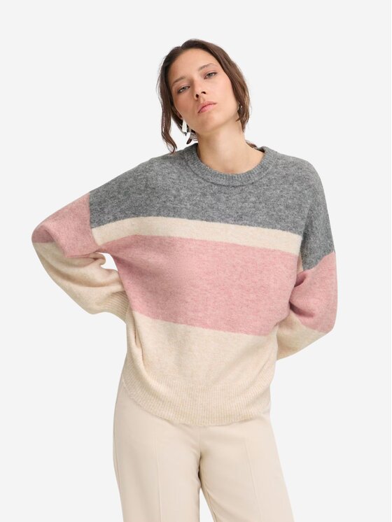 b.young b.young Πουλόβερ Maglia byomea oneck Ροζ Regular Fit