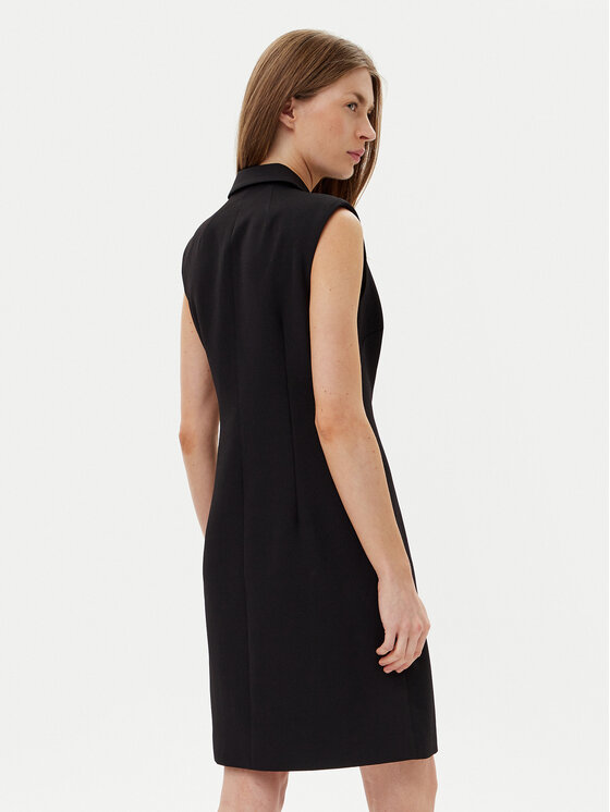 DKNY DKNY Sukienka koktajlowa DD5U1H66 Czarny Slim Fit