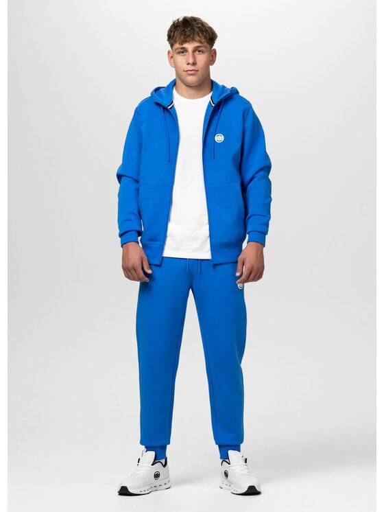 PITBULL PITBULL Bluza CHARGER SMALL LOGO Niebieski Regular Fit