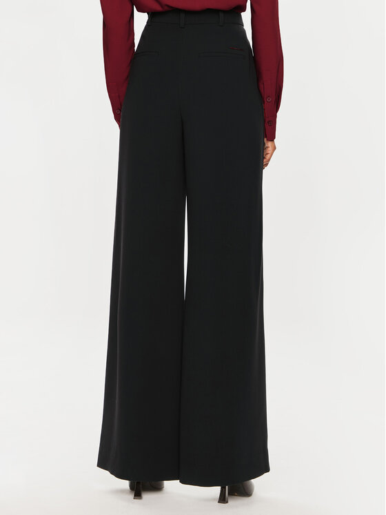 Calvin Klein Calvin Klein Hlače K20K207155 Crna Wide Leg