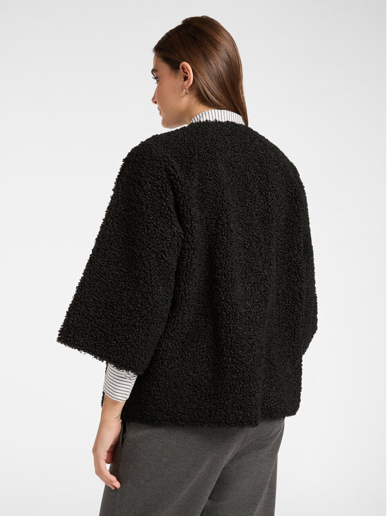 Elena Mirò Elena Mirò Cappotto 8050Z000025N033 Nero A-Line Fit