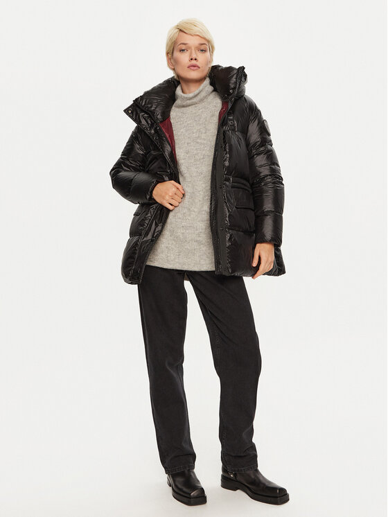 Blauer Blauer Kurtka zimowa 24WBLDB03558 Czarny Regular Fit