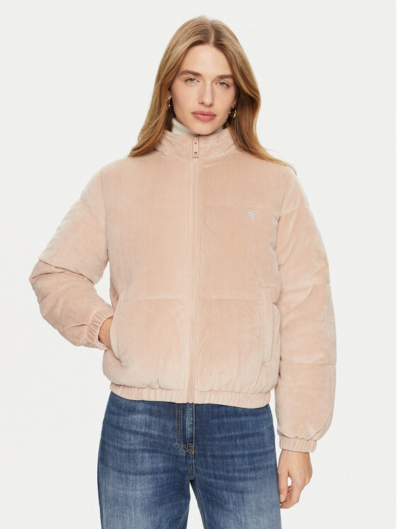 Guess Zimné bundy V4BL03 KBXI2 Béžová Regular Fit