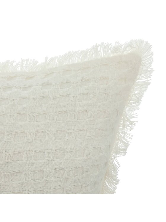 MIAhome MIAhome Poduszka dekoracyjna 30x50 cm tłoczona biała Biały
