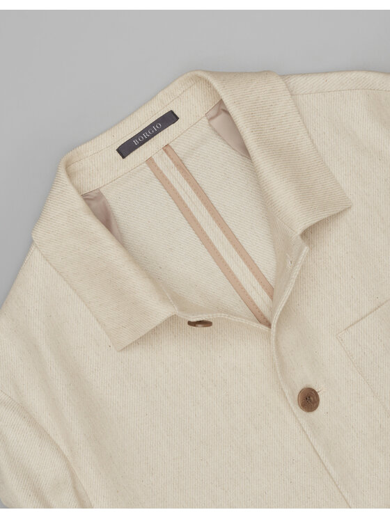 Borgio Borgio Koszula lodrino Beżowy Slim Fit