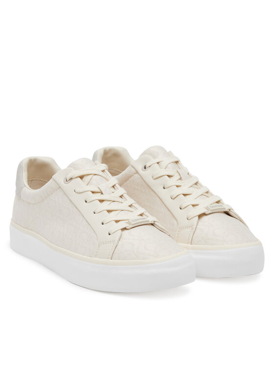 Calvin Klein Calvin Klein Laisvalaikio batai Vulc Lace Up - Jacq HW0HW02412 Écru
