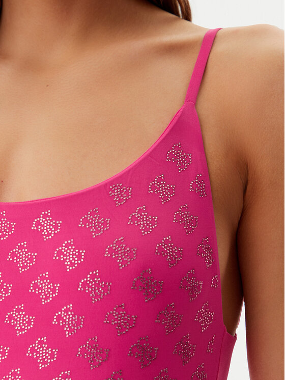 Guess Guess Costum de baie E5GJ14 MC040 Roz Regular Fit