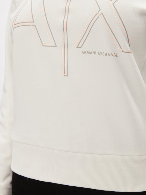 Armani Exchange Armani Exchange Felpa 3DYM11 YJEBZ 1125 Écru Regular Fit