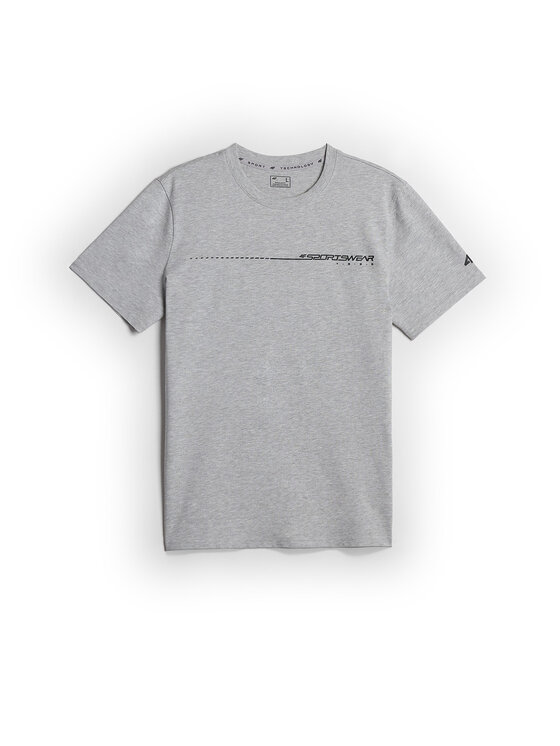 4F 4F T-Shirt BRAND CODE Szary jasny Regular Fit