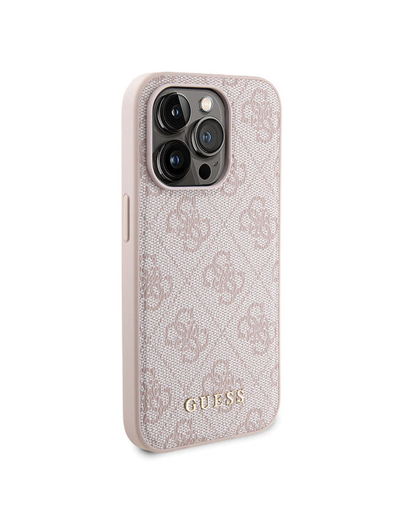 Guess Guess Zestaw prezentowy etui do iPhone 15 Pro Max + powerbank 4G Metal Logo Różowy