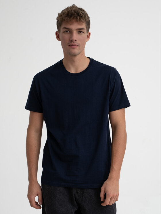 Urban City Urban City T-Shirt T-Shirt Męski Granatowy UrbanCity No Logo 2XL Granatowy Regular Fit