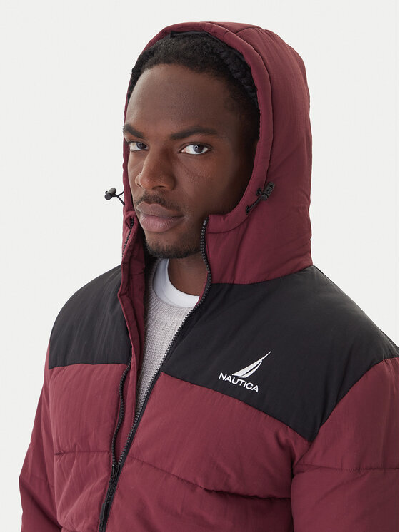 Nautica Nautica Žieminė striukė Pocatello FZ Coat N1T04061 Vyšninė Regular Fit