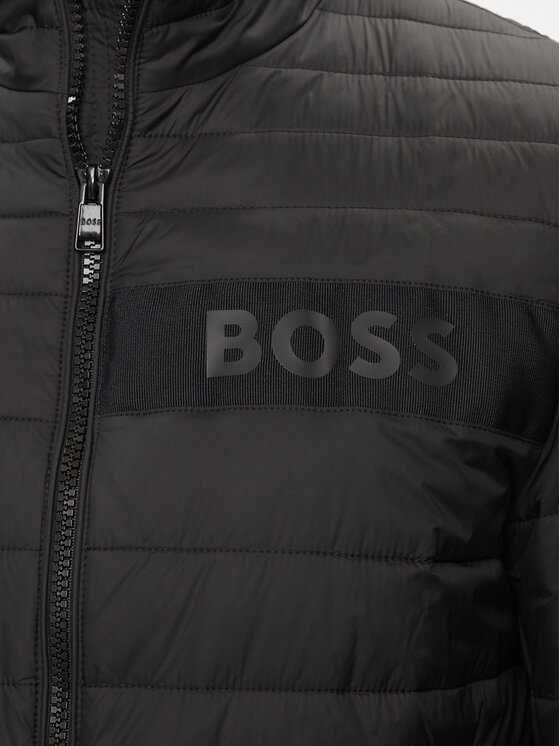 BOSS Boss Demisezoninė striukė Darolus 50464308 Juoda Regular Fit