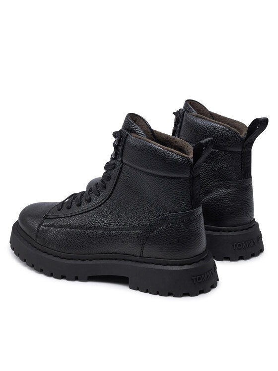 Tommy Jeans Tommy Jeans Turistická obuv Tjm Warm Lining Boot EM0EM01274 Černá