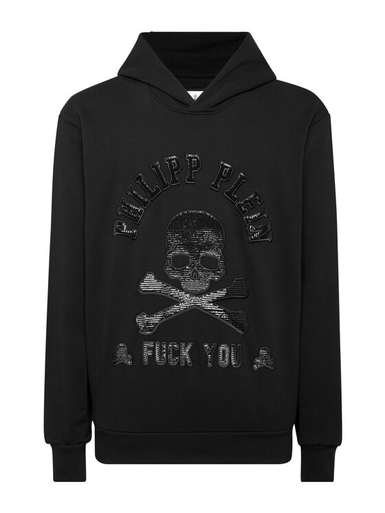 PHILIPP PLEIN PHILIPP PLEIN Mikina 14703 Černá Regular Fit