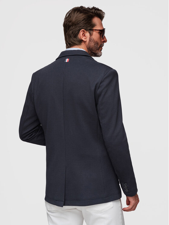 Ombre Ombre Marynarka M165 Granatowy Slim Fit