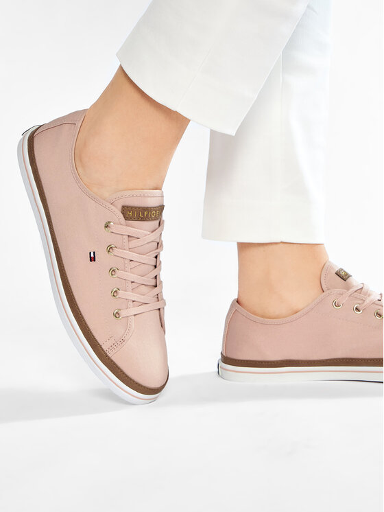 Tommy Hilfiger Tommy Hilfiger Teniși Iconic Kesha Sneaker FW0FW02823 Roz