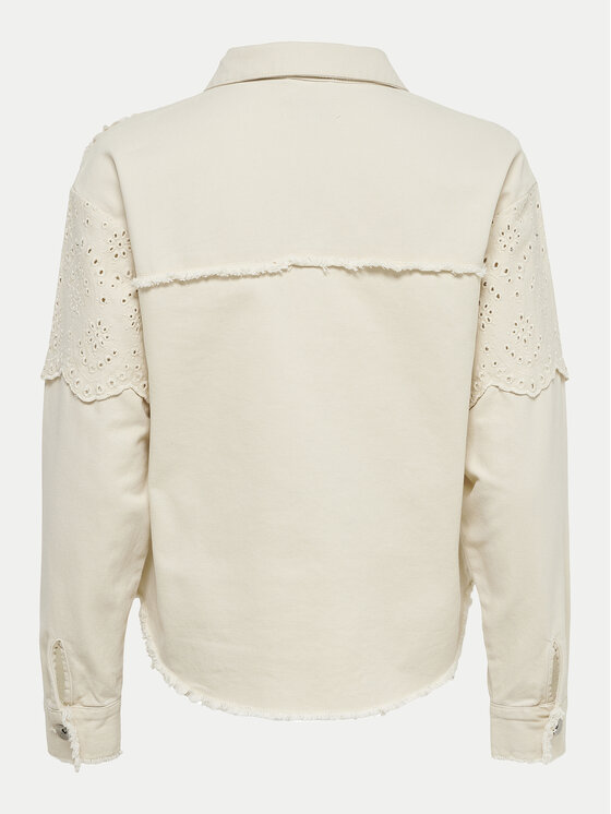 ONLY ONLY Džinsinė striukė Elena 15232378 Smėlio Regular Fit