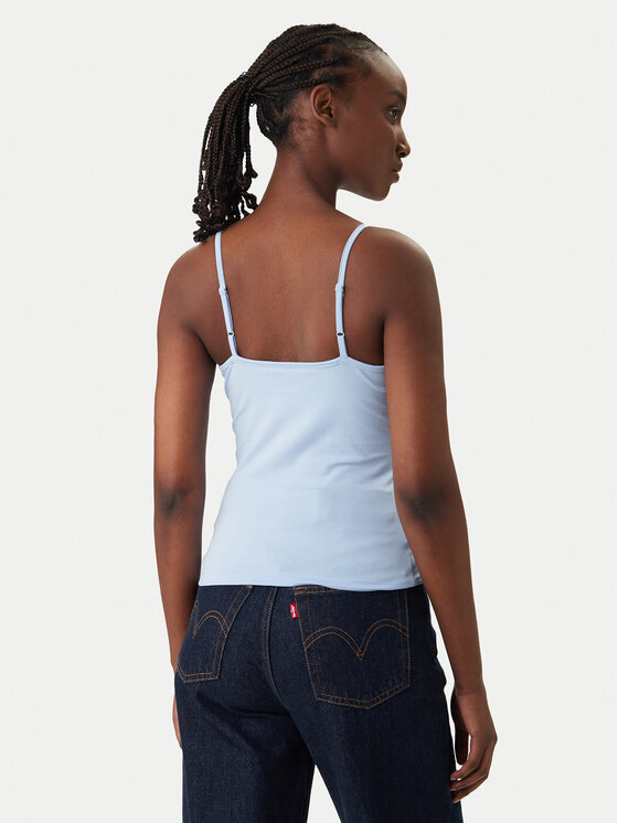 Tommy Jeans Tommy Jeans Top Essential DW0DW20675 Błękitny Slim Fit