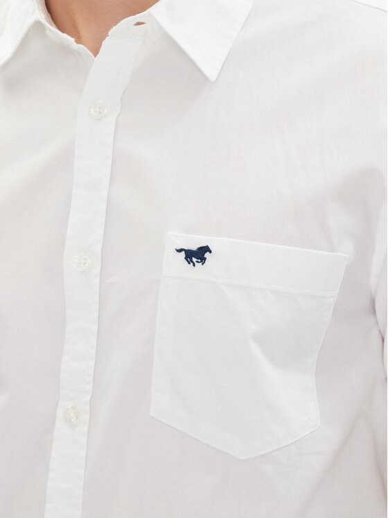 Mustang Mustang Ing Gilroy 1016251 Fehér Slim Fit